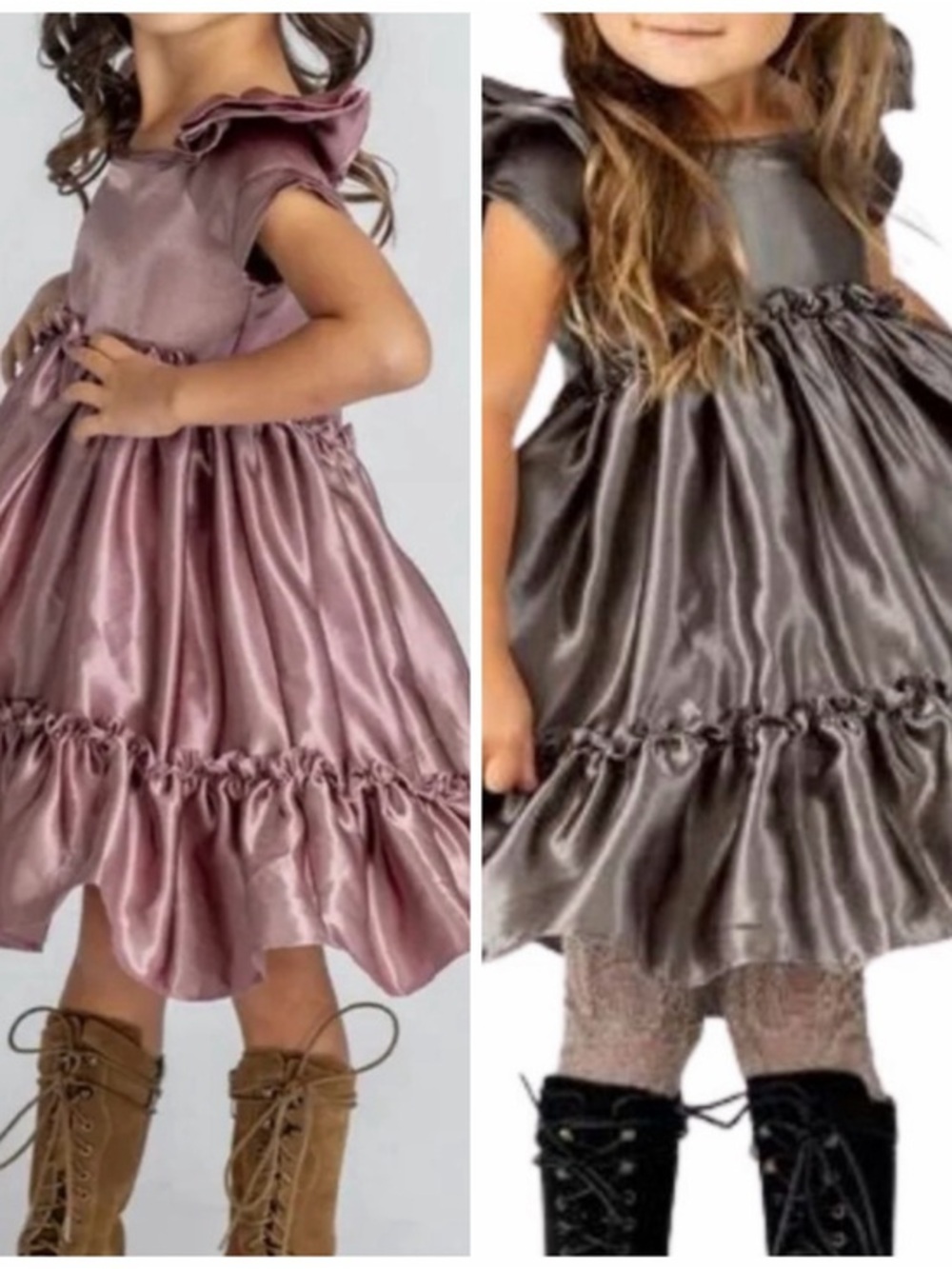 Joyfolie Rory Dress Girl's Size 5, NWT, Available in Charcoal or Mauve